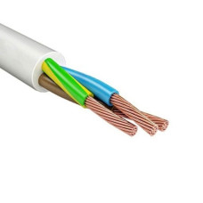 Провод ПВС 3х2,5 (2*2,5+1*2,5) бел /100 Провод ПВС 3х2,5 (2*2,5+1*2,5) бел /100
