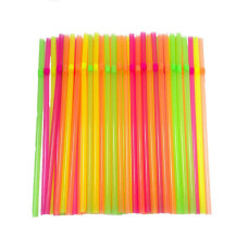 Трубочки для коктейля, пластик, 100 шт