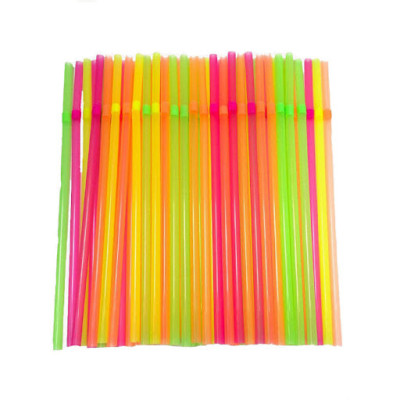 Трубочки для коктейля, пластик, 100 шт