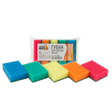 Губка д/посуды "Макси" (5шт) (95*65*30мм) Рыжий кот 3/40 Губка д/посуды "Макси" (5шт) (95*65*30мм) Рыжий кот 3/40