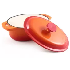 Кастрюля "УТЯТНИЦА" чугунная эмалированная овальная OCE-24, объем 2,1 л 1/2 Кастрюля "УТЯТНИЦА" чугунная эмалированная овальная OCE-24, объем 2,1 л 1/2