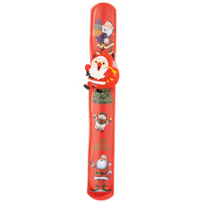 Браслет "Новый год", пластмасса, металл, пвх, LED лампы, р. 22х4 см, пит. 3 бат 12/ Мин партия - 2шт Браслет "Новый год", пластмасса, металл, пвх, LED лампы, р. 22х4 см, пит. 3 бат 12/ Мин партия - 2шт