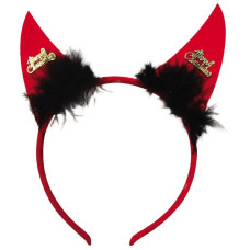 Ободок новогодний "Ушки Эльфа" SY18ZR-035, мат: пластмасса, полиэстер, металл, размер: 20*13*1,7см