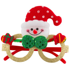 Очки "Снеговик", мат: ткань, пластмасса, полиэстер, размеры: 11,5*14см