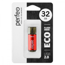 Perfeo USB флэш-диск 32GB E04 Red economy series 10/100