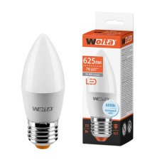 WOLTA Лампа светодиодная C37 7.5Вт 625лм 6500К Е27 3/50