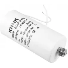 Конденсатор пусковой 60uF/450VAC с проводом, KONN025 Конденсатор пусковой 60uF/450VAC с проводом, KONN025