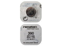 Батарейка Renata  SR390/SR1130SW BL-1 1.55V, 10mAh, 5.8x1.6mm (10/100)