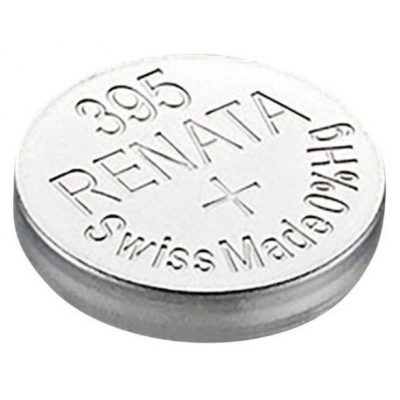 Батарейка Renata  SR395/SR927SW BL-1 1.55V, 10mAh, 5.8x1.6mm (10/100)