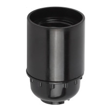 Патрон Е27 подвесной, бакелит, черный (x50) 5/50/200