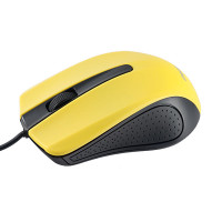 Perfeo мышь оптическая "RAINBOW", 3 кн, USB, 1,8м, чёрн-жёлт /60