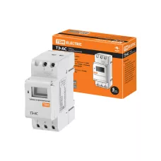 Таймер электронный ТЭ-АС-1мин/24ч-8on/off-16А-DIN (астрономический) TDM Таймер электронный ТЭ-АС-1мин/24ч-8on/off-16А-DIN (астрономический) TDM