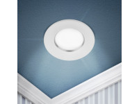 Точечный светильник ЭРА KL107 WH/SL MR16 GU5.3 белый серебро