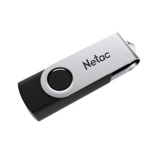 Netac USB 2.0 флеш-диск 64GB U505 пластик+металл Black/Черный