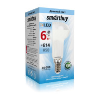 Smartbuy Лампа светодиодная LED R50 6Вт 4000К Е14 1/100
