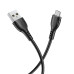 Кабель BX51 MicroUSB - USB 2,4A черный, 1 метр BOROFONE 3/360 Кабель BX51 MicroUSB - USB 2,4A черный, 1 метр BOROFONE 3/360