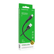 Кабель BX51 MicroUSB - USB 2,4A черный, 1 метр BOROFONE 3/360 Кабель BX51 MicroUSB - USB 2,4A черный, 1 метр BOROFONE 3/360