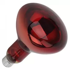 Лампа-термоизлучатель ИКЗК 220-250 R127 Е27 КРАСНАЯ/15