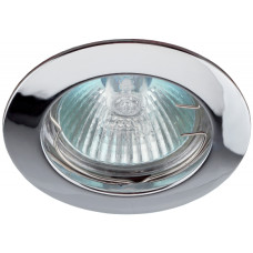 Точечный светильник ЭРА KL1 CH MR16 12V/220V 50W, литой простой, хром 5/100/2100 Точечный светильник ЭРА KL1 CH MR16 12V/220V 50W, литой простой, хром 5/100/2100