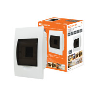 Бокс TDM ЩРВ-П IP40, 4 модуля, встраиваемый пластик /20