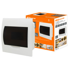 Бокс TDM ЩРВ-П IP41, 8 модулей, встраиваемый пластик /20