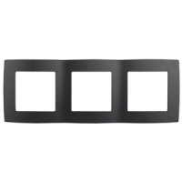 Рамка на 3 поста, Эра12, 12-5003-05 ЭРА антрацит 15/150
