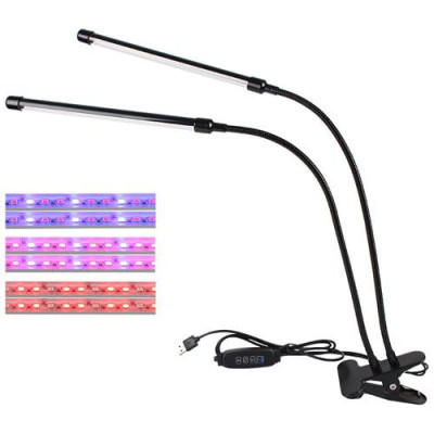 Светильник светодиодный для растений на прищепке Black