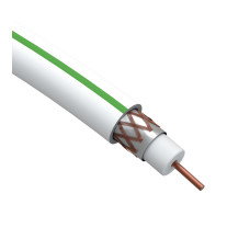Кабель коаксиальный ЭРА SAT 703 B, 75 Ом, Cu/(оплётка Cu 75%), PVC, цвет белый, бухта 20 м /20