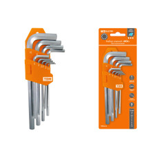 Набор ключей "HEX" 9 шт.: 1.5-10 мм, длинные, (держатель в блистере), CR-V сталь "Алмаз" TDM 8/32 Набор ключей "HEX" 9 шт.: 1.5-10 мм, длинные, (держатель в блистере), CR-V сталь "Алмаз" TDM 8/32