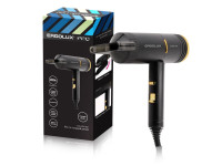 Фен со складной ручкой ELX-HD14-C02 черный/золото PRO (2000 Вт, 220-240В) ERGOLUX