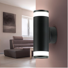 ЭРА Светильник WL30 GU10 BK IP20 84х175мм, Декоративная подсветка, черный 1/40