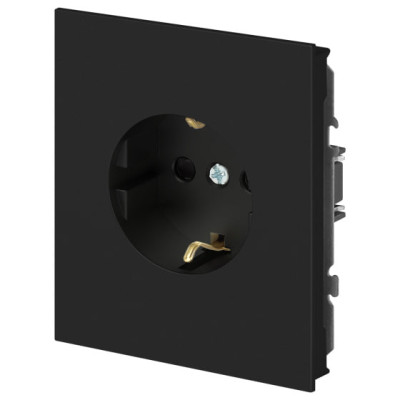 Розетка ЭРА Arktik 16-2101-05 с заземлением 2P+E Schuko 16А-250В антрацит