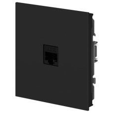 Розетка ЭРА Arktik 16-3107-05 информационная RJ45 антрацит Розетка ЭРА Arktik 16-3107-05 информационная RJ45 антрацит