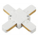 Коннектор Х-образный ЭРА TR7-C 2W X WH белый 1/100