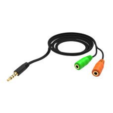 Разветвитель для наушников Ritmix RAS-110 Black 3.5 мм jack (2x F - 1x M) Разветвитель для наушников Ritmix RAS-110 Black 3.5 мм jack (2x F - 1x M)