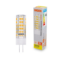 WOLTA Лампа светодиодная WSTD-JC-220V7W3KG4-C 7Вт 3000K G4