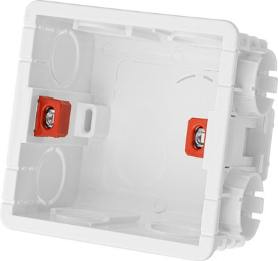 Установочная коробка СП 86х86х50, IP20, инд. штрихкод, TDM