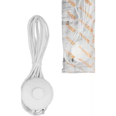 Шнур для БРА с ножным выключателем ШВВП-ВП 2х0,5 мм2 3,5 м 600 Вт белый TDM