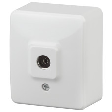 Розетка TV одиночная, ОУ, IP20, Эра Эксперт, 11-3201-01 ЭРА белый 2/16/160 ЦЕНА ▼