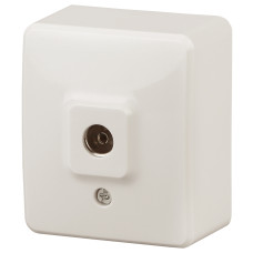 Розетка TV одиночная, ОУ, IP20, Эра Эксперт, 11-3201-02 ЭРА сл.кость 16/160 ЦЕНА ▼