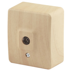 Розетка TV одиночная, ОУ, IP20, Эра Эксперт, 11-3201-11 ЭРА сосна 16/160 ЦЕНА ▼