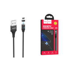 Кабель U76 Lightning-USB магнитный в оплетке черный 1.2 метр hoco 1/22/220 Кабель U76 Lightning-USB магнитный в оплетке черный 1.2 метр hoco 1/22/220