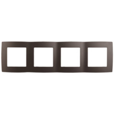 Рамка на 4 поста, Эра12, 12-5004-13 ЭРА бронза 10/100 ЦЕНА▼