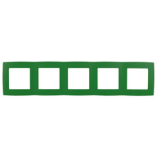 Рамка на 5 постов, Эра12, 12-5005-27 ЭРА зелёный 10/100 ЦЕНА ▼