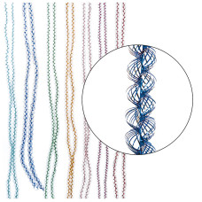 Мишура "Спираль малая" № 20 2мх355мм без проволоки цвет ассорти /100