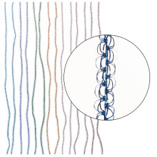 Мишура "Бусинка" № 23 2мх15мм без проволоки цвет ассорти /100