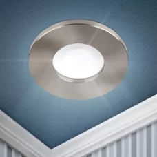 Светильник встраиваемый влагозащищенный ЭРА WR3 SN MR16/GU5.3, IP44, сатин/никель Светильник встраиваемый влагозащищенный ЭРА WR3 SN MR16/GU5.3, IP44, сатин/никель