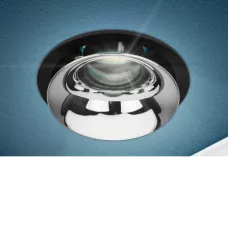 Точечный светильник ЭРА KL103 BK/CH MR16 GU5.3 черный хром