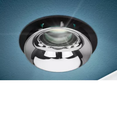 Точечный светильник ЭРА KL103 BK/CH MR16 GU5.3 черный хром