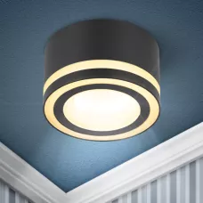 Светильник встраиваемый под лампу GX53 ЭРА DK113 BK черный Светильник встраиваемый под лампу GX53 ЭРА DK113 BK черный